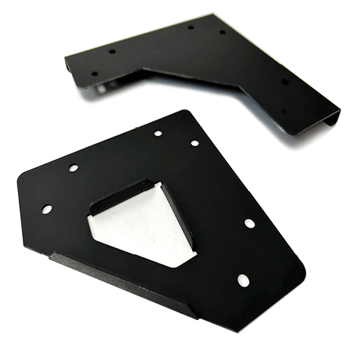 gate kit corner brackets on white background