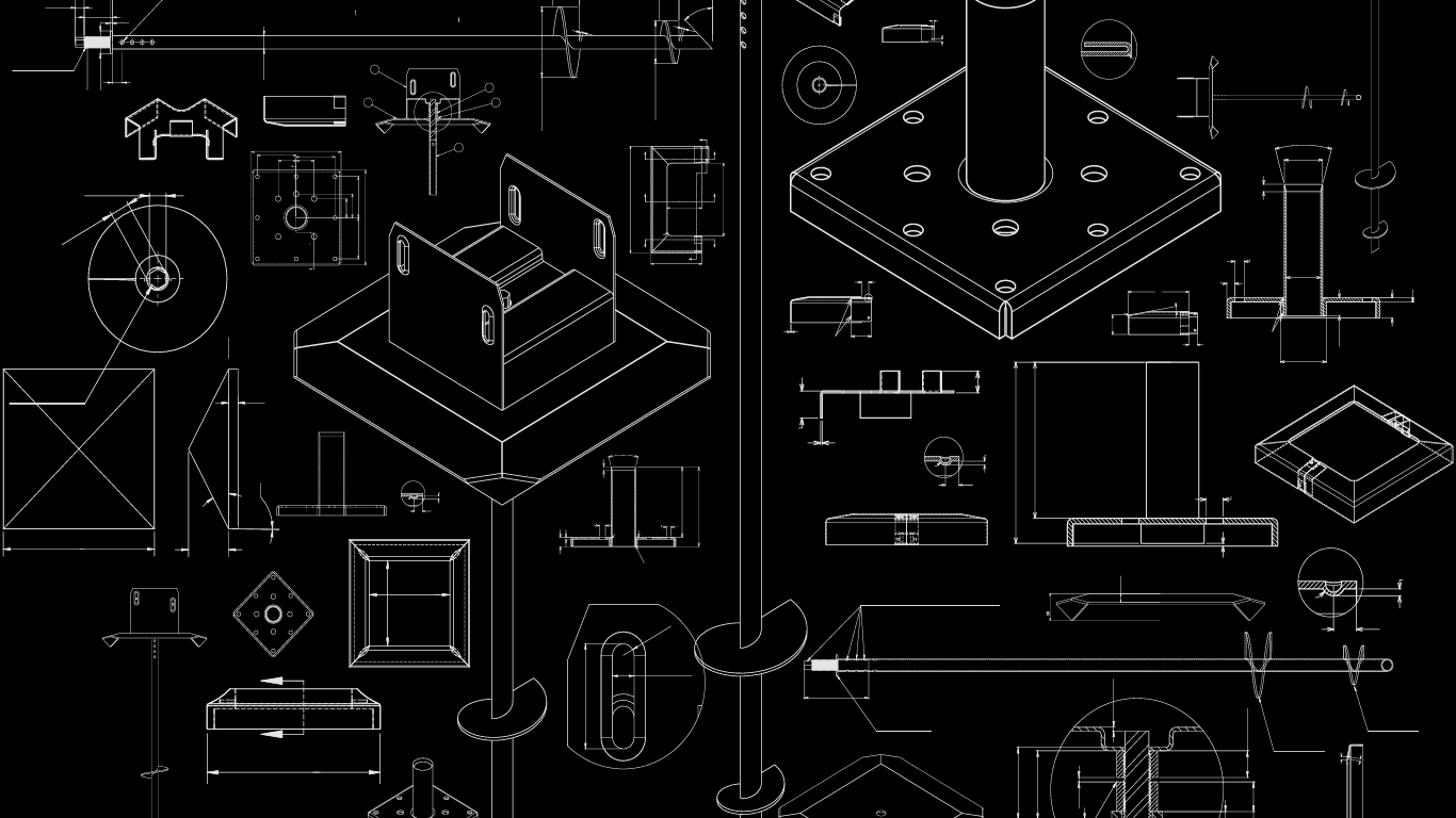 Black line drawing background