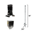Fence Foot Anchor Line Post components