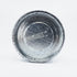 A rusted, empty steel bowl sits on a flat, white surface like a used Hammer Tool - 44. Its inner surface is scratched and worn, adding texture to the round vessel against the plain white background.