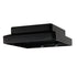 A chic, black, rectangular LED ceiling light fixture with stacked layers is viewed from below against a white backdrop, embodying the sophistication of the Classy Post Cap Imperial Solar 3 Adaptor.