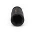 Close-up of a black, cylindrical Impact Socket with a hexagonal opening, crafted from durable chrome vanadium. The slightly worn surface suggests previous use. Ideal for those seeking reliable tools like the Deep Impact Sockets series or an Impact Socket Bundle.