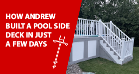 How a First-Time Builder Created a Solid Poolside Deck in Days