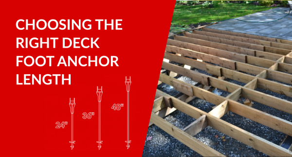 Choosing the Right Deck Foot Anchor: 24", 36" or 48"?