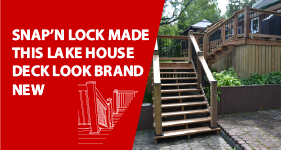 DIY Lake House Deck Transformation with Snap’n Lock™ Balusters