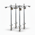 4 pergola foot anchors on a white background