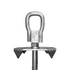 eye nut on top of a ground anchor