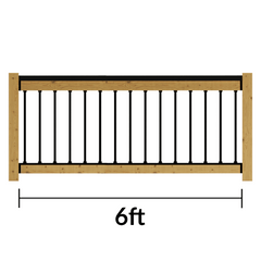 Snap'n Lock Deck Railing Kit | 6' Length