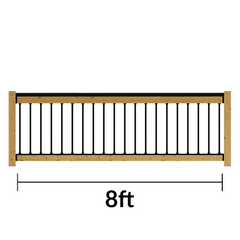 Snap'n Lock Deck Railing Kit | 8' Length
