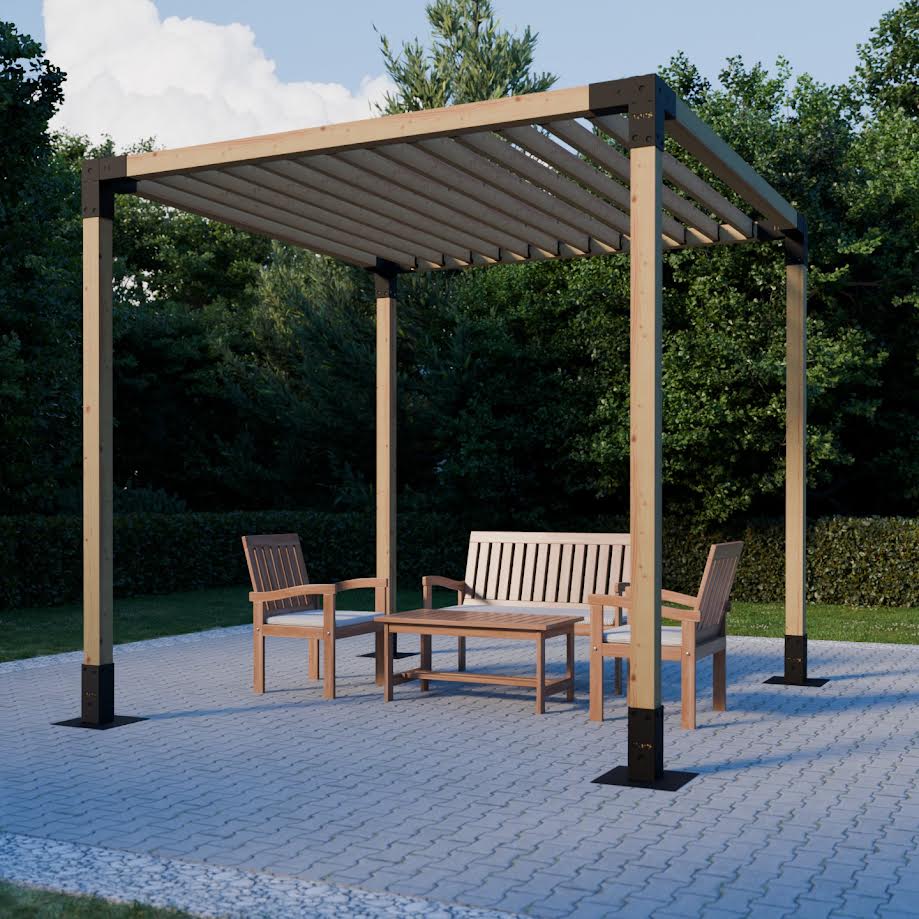 Beautiful TOPS pergola on a patio 