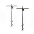 pergola foot anchor 2-pack with black flat load plate