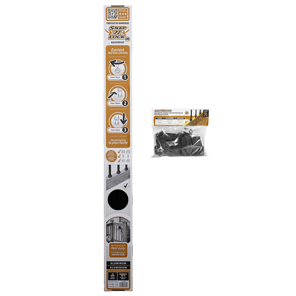 Snap'n Lock® Stair Baluster Kit-Square (10 Pack)