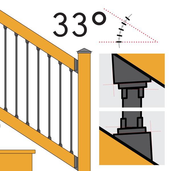 Shadow Rail™ Connector - Stair